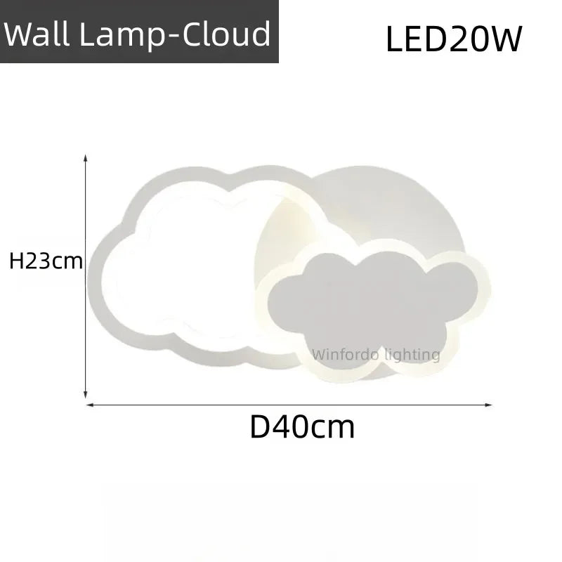 lustre led moderne créatif pour chambre enfant et salon intérieur