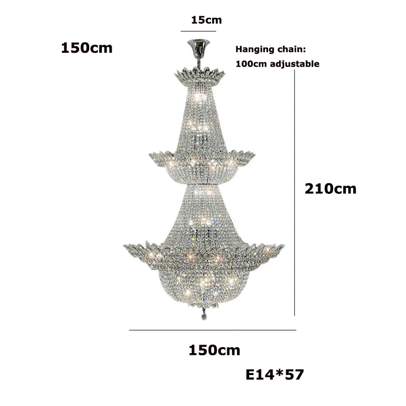 lustre led k9 cristal à intensité variable design moderne 2024