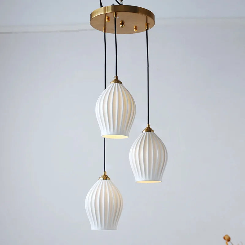 suspension en céramique design nordique créatif pour éclairage moderne