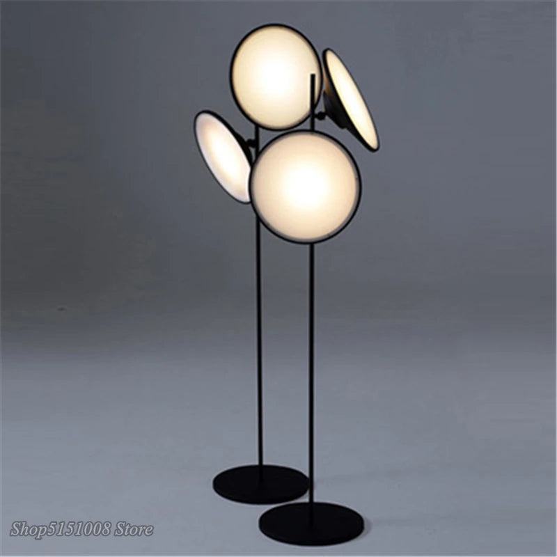 lampadaire led moderne design nordique double lumière décorative