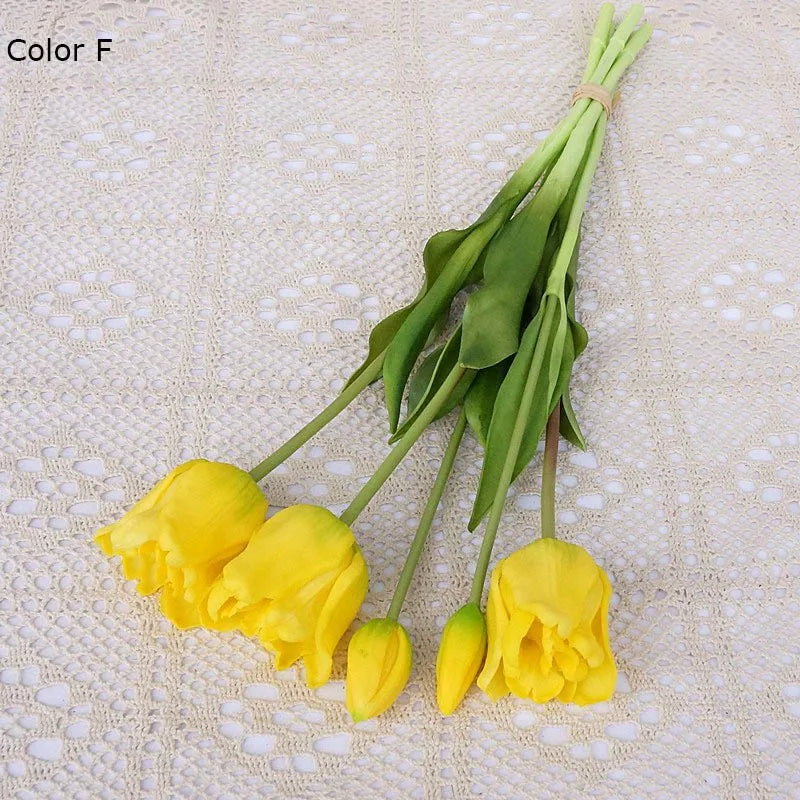 grandes tulipes baroques en silicone décoration de luxe pour événements