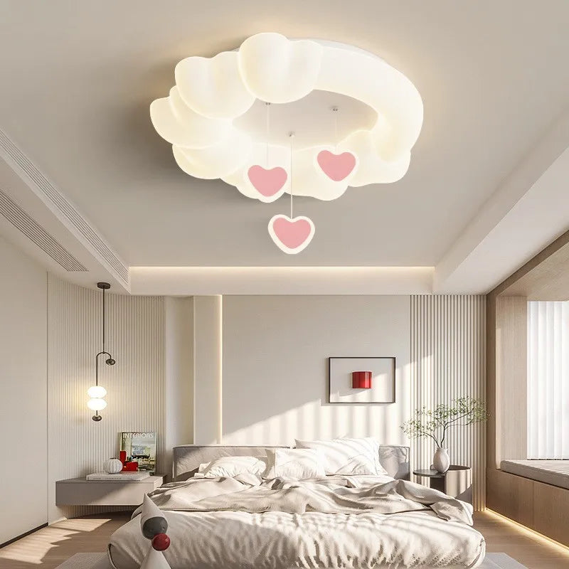 plafonnier nuages à bulles lampe douce pour enfants