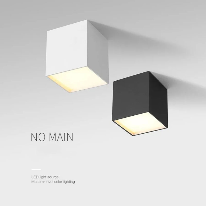 plafonnier dimmable antibuée cube led design moderne