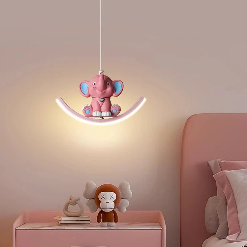 lustre mignon animaux lampes de chevet pour enfants décoration moderne