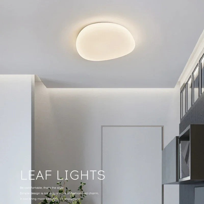 plafonniers led modernes nordiques en forme de galets pour intérieur