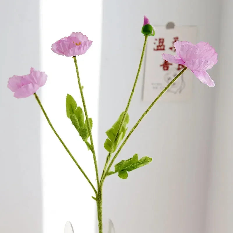 fleurs artificielles coquelicots pour mariage et décoration intérieure