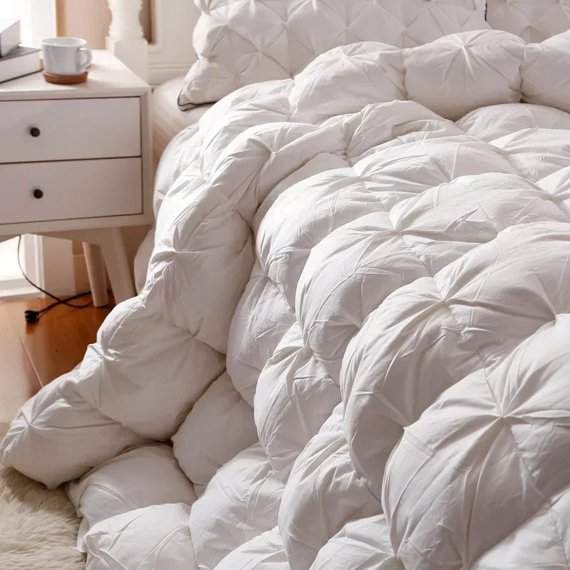 housse de couette matelassée en coton luxe duvet d'oie épaisse hiver