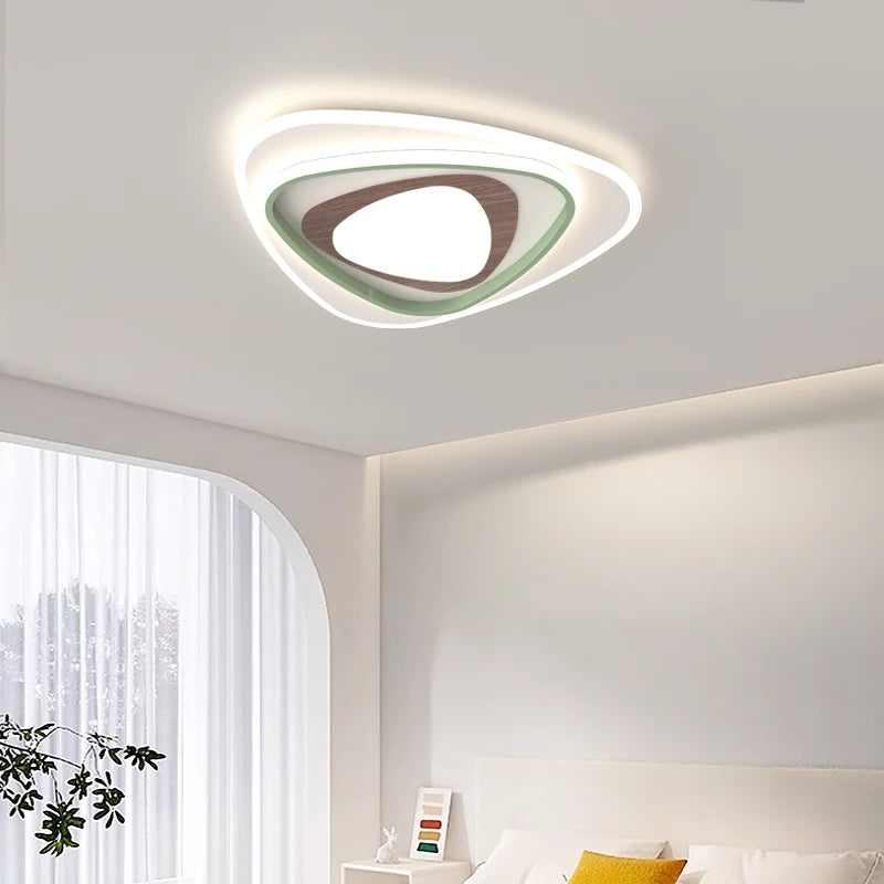 lustre nordique en bois pour éclairage intérieur lampara techo