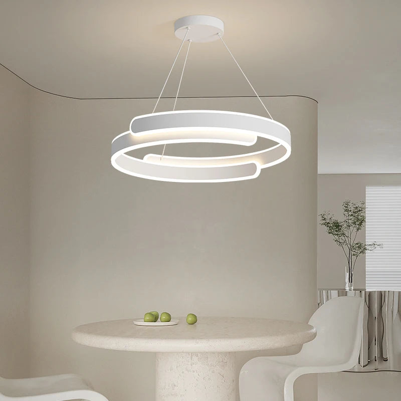 suspension led anneau design pour décoration intérieure élégante