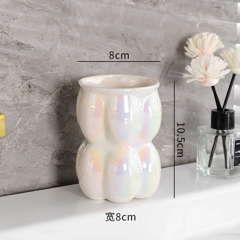 ensemble de décoration luxe en céramique pour salle de bain