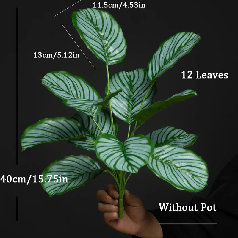 arbre artificiel monstera feuillage tropical pour décoration intérieure et extérieure