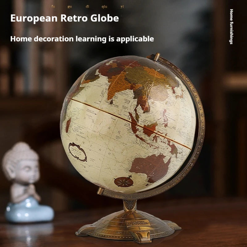 globe terrestre rétro éducatif pour géographie et décoration