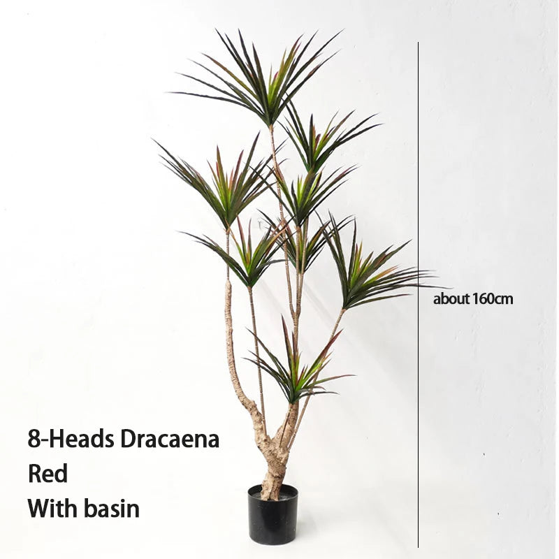 plantes artificielles dracaena pour décoration intérieure tropicale