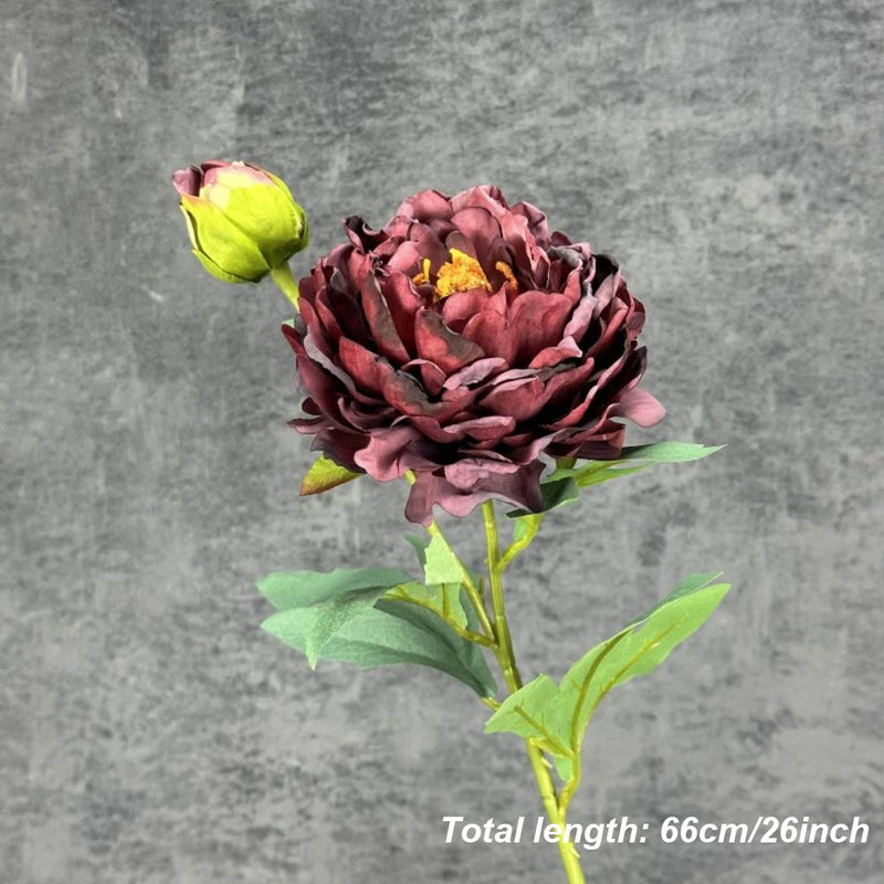 bouquet de pivoines artificielles en soie pour mariage et décoration intérieure