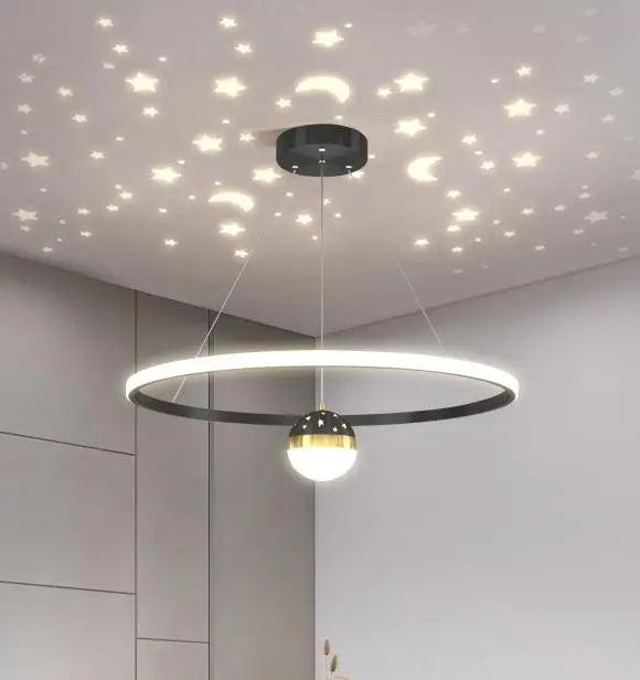 suspension design ronde en led pour décoration moderne