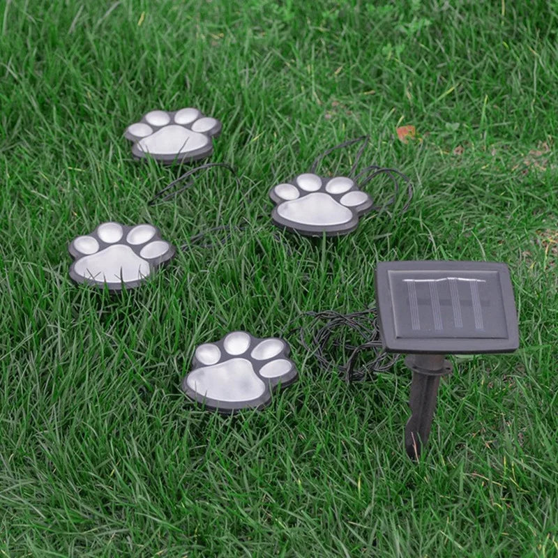 lot de 4 lampes solaires chien pour jardin extérieur animaux