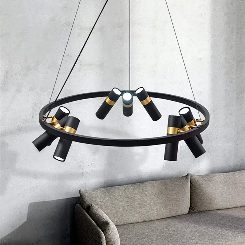 Kitchen Island Hanging Spotlight Living Room Pendant Lamp Ceiling Chandelier Suspension