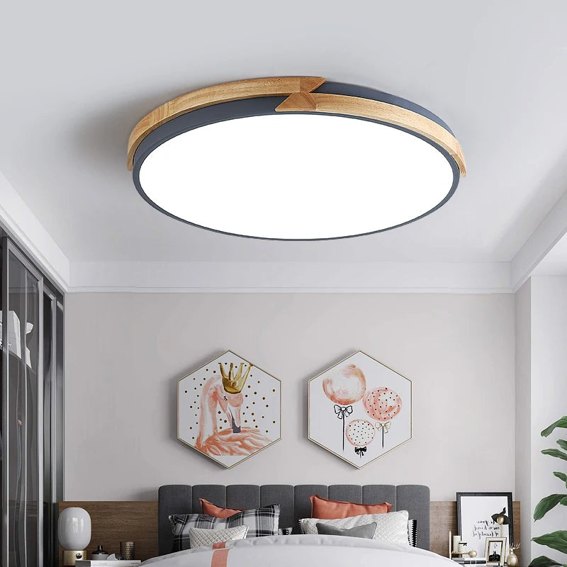 plafonnier led ultra-mince design nordique décoratif encastré