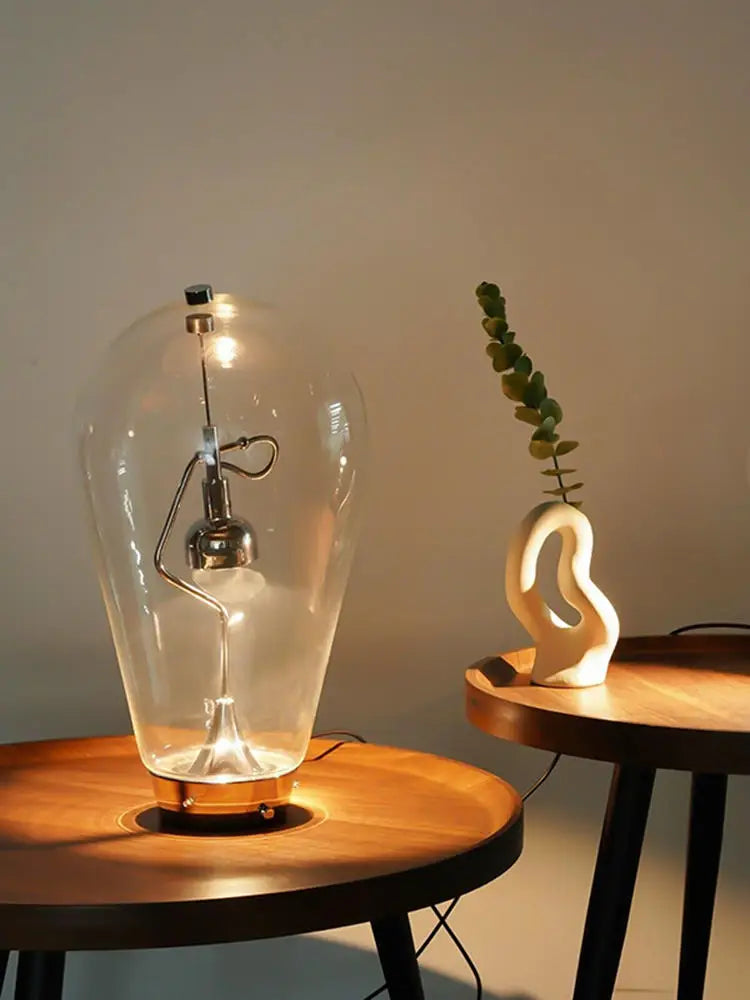 lampe de bureau vintage en verre style industriel tactile