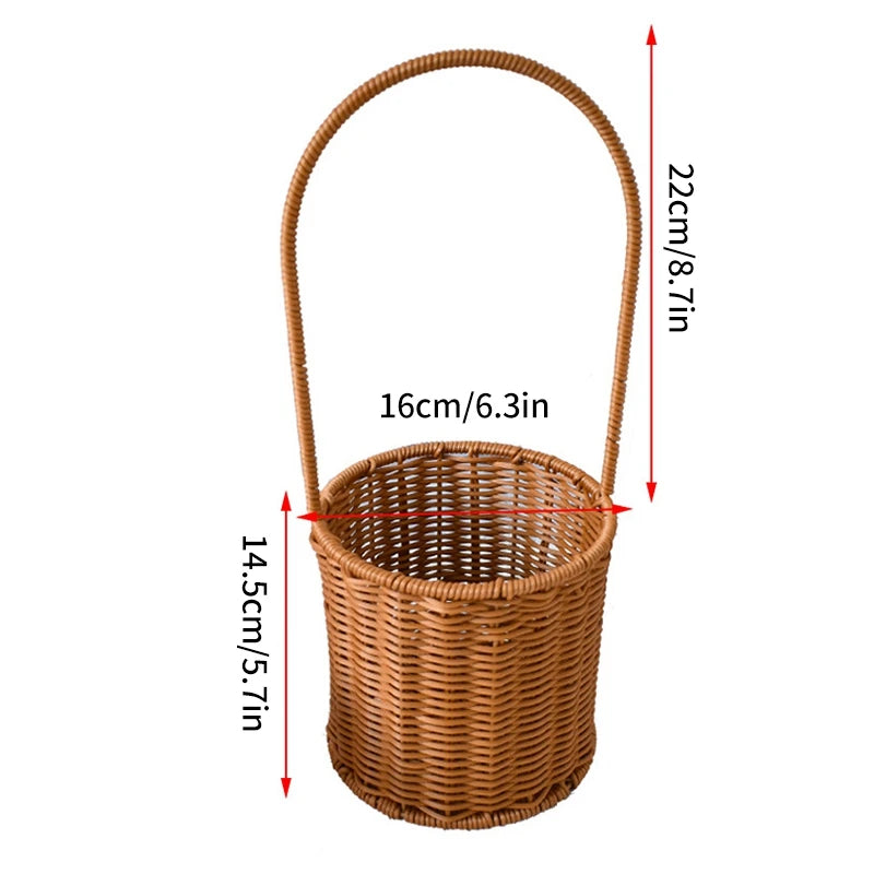 panier de rangement tissé à la main pour divers usages