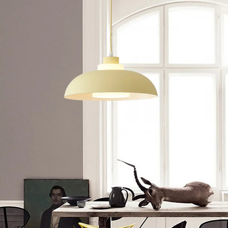 suspension moderne nordique LED créative design macaron pour intérieur