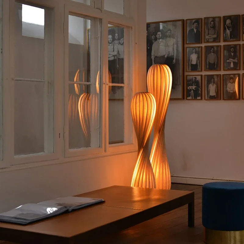 lampadaire moderne design luxe courbé pour éclairage élégant