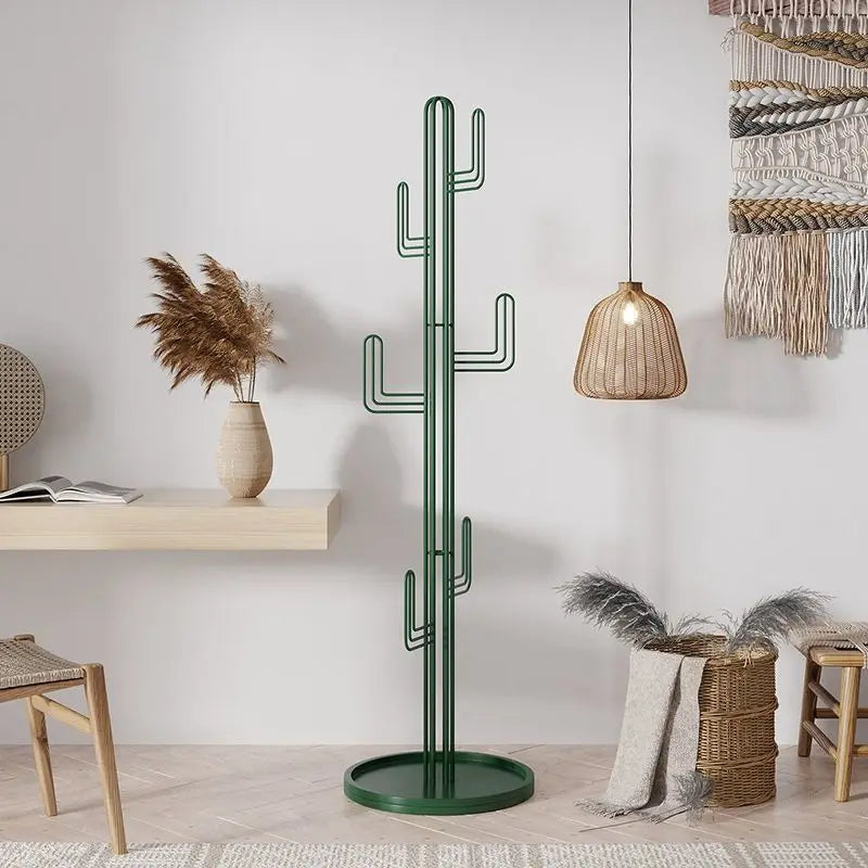 porte-manteau sur pied design moderne en forme de cactus