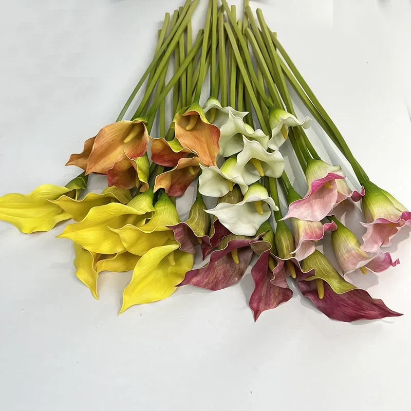 lot de 4 lys calla artificiels pour décoration de mariage