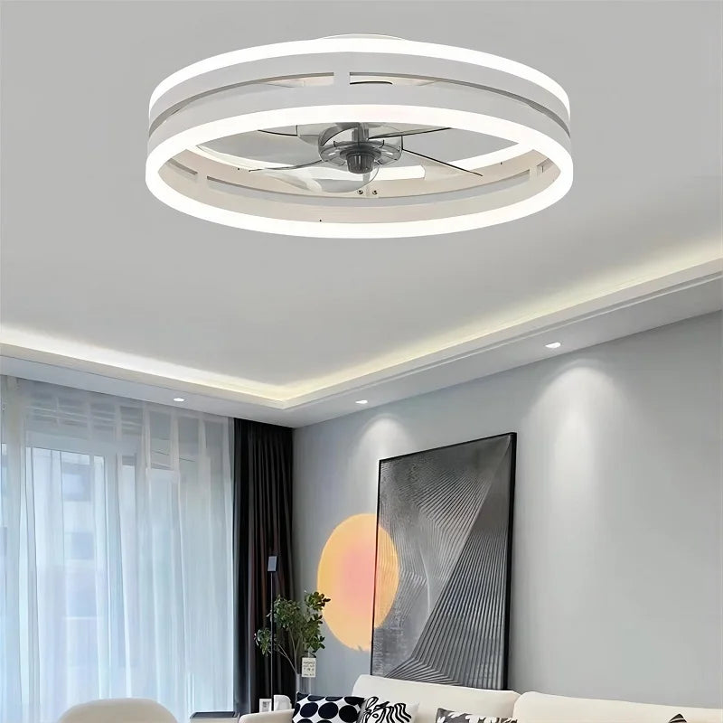 110V~265V APP and Remote Control Dual Intelligent Control  DC 6 speed Regulation Frequency Conversion Ceiling Fan Light