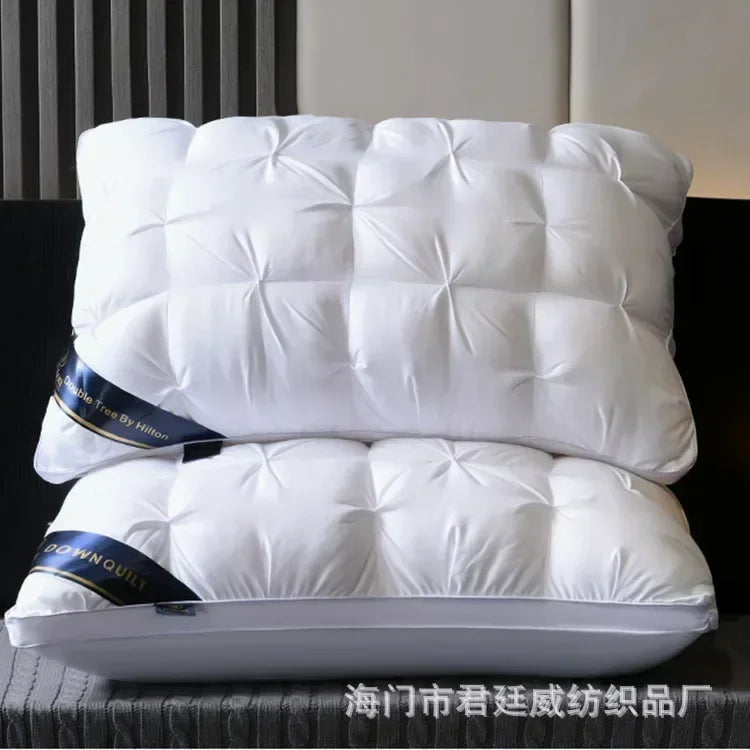 oreillers en duvet 3D doux et confortables pour un sommeil réparateur