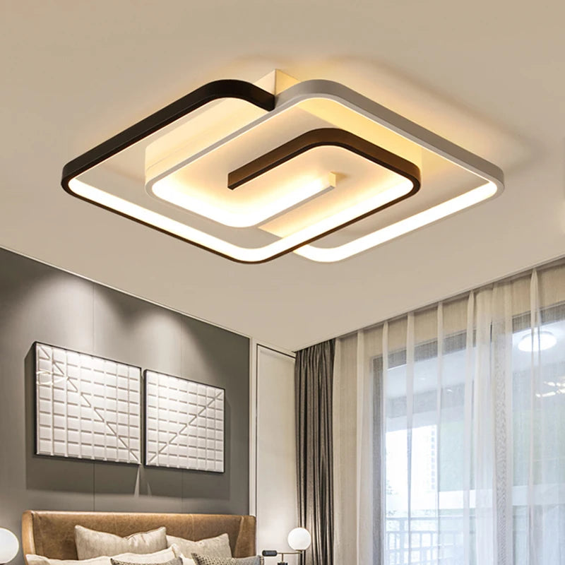 lustre led moderne carré pour intérieur luminaire