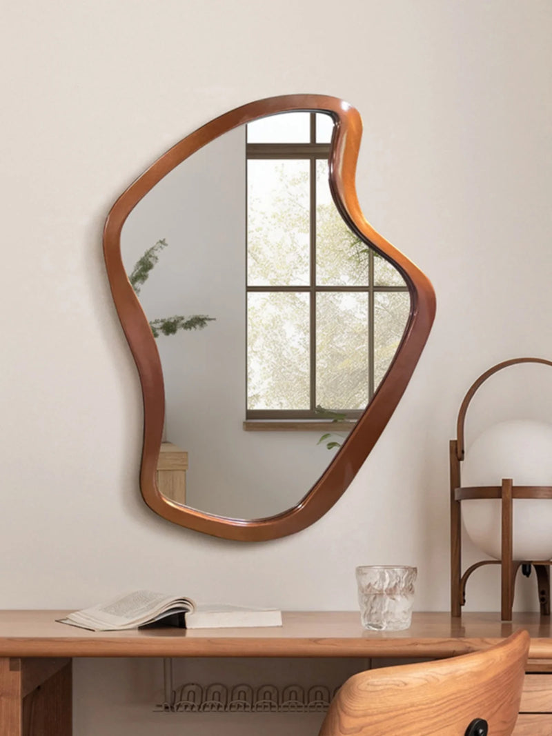 miroir mural minimaliste nordique créatif avec éclairage led