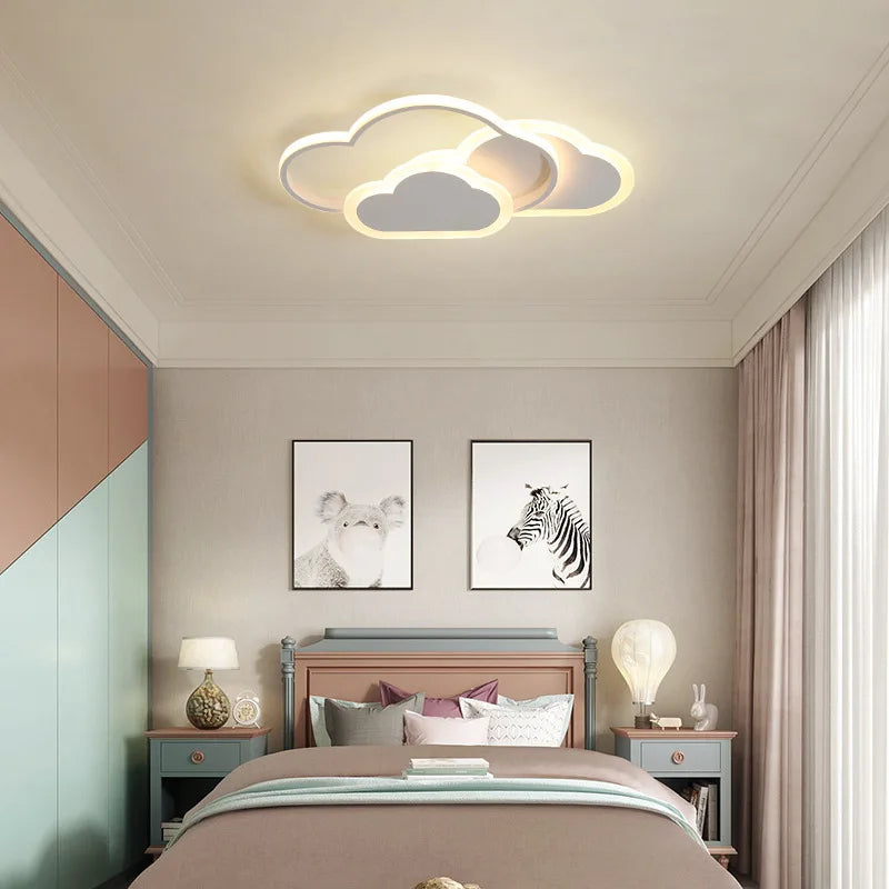 lampe nuage moderne pour chambre d'enfant romantique et chaleureuse