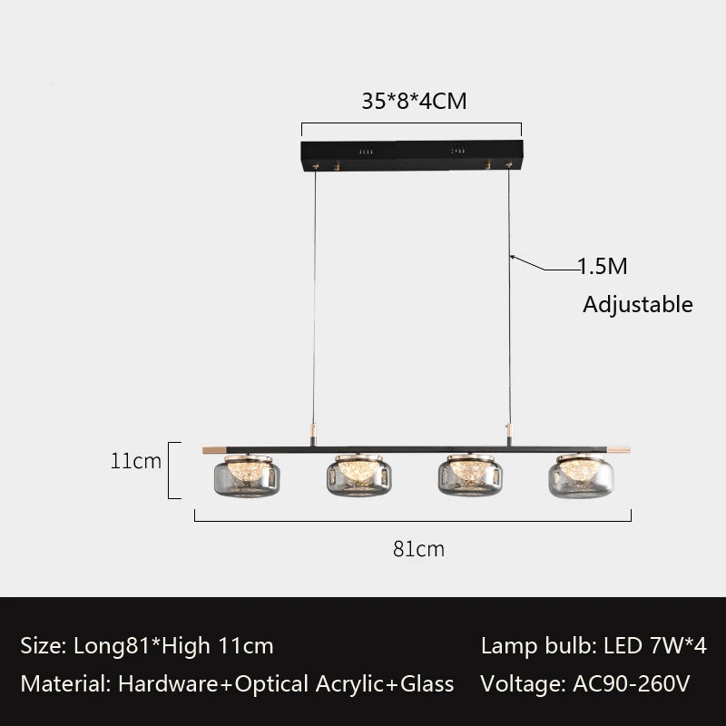 lustre minimaliste italien haut de gamme pour éclairage moderne