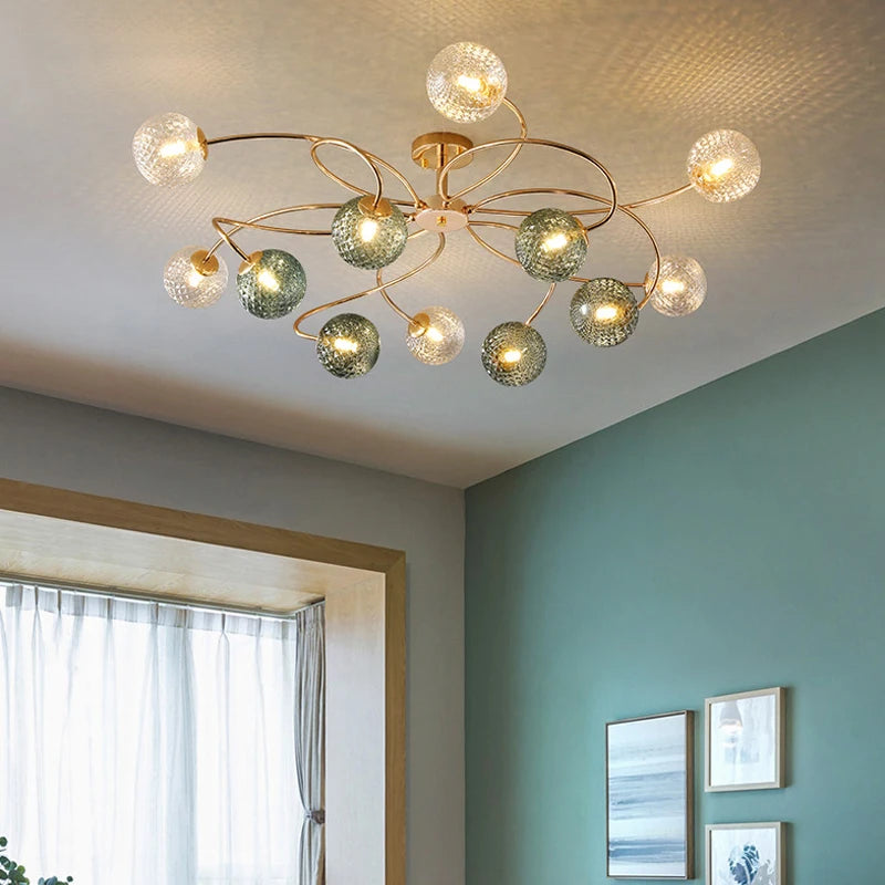 lustre led multicolore design pour intérieur moderne décoratif