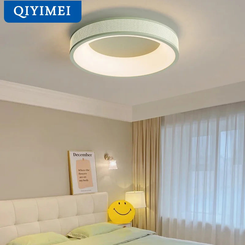 qiyimei plafonnier led style cercle carré décoratif