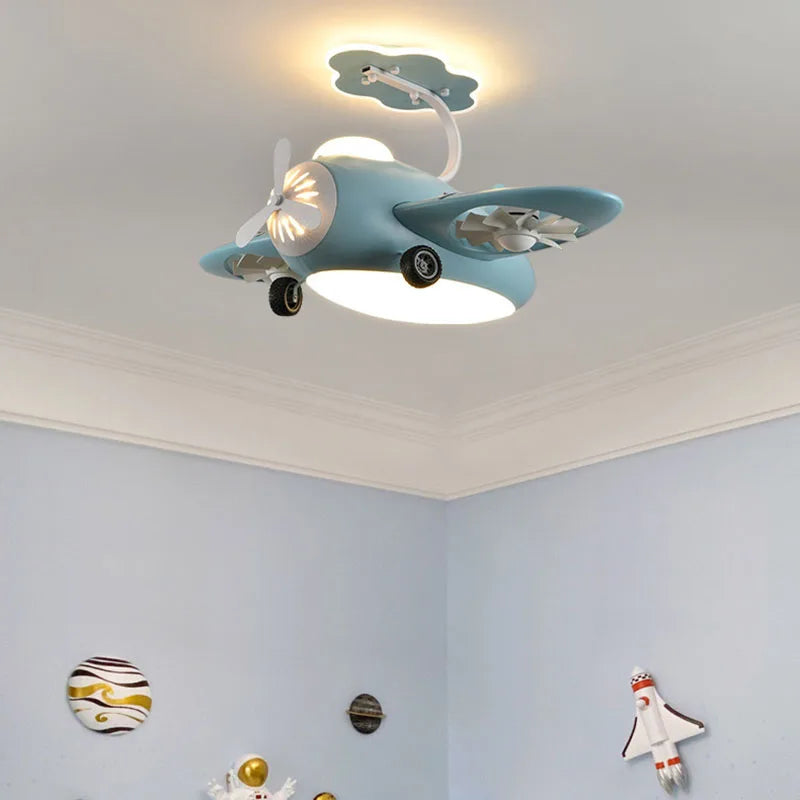 ventilateur de plafond avec led pour chambre enfant et aire de jeux