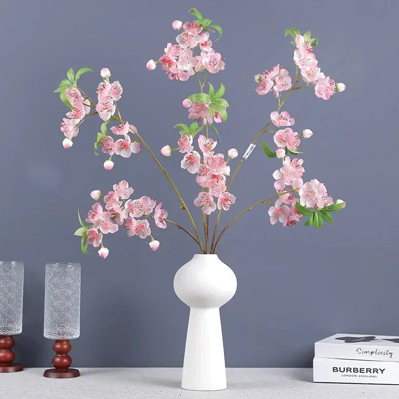 fleurs artificielles en soie pour décoration intérieure élégante