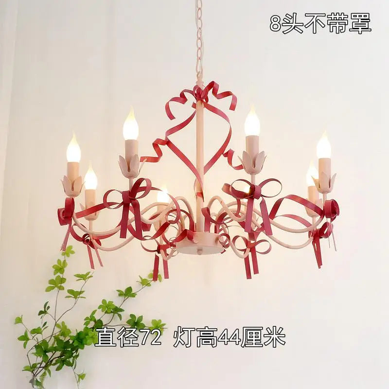 lustre mignon pour enfant style pastoral avec nœud