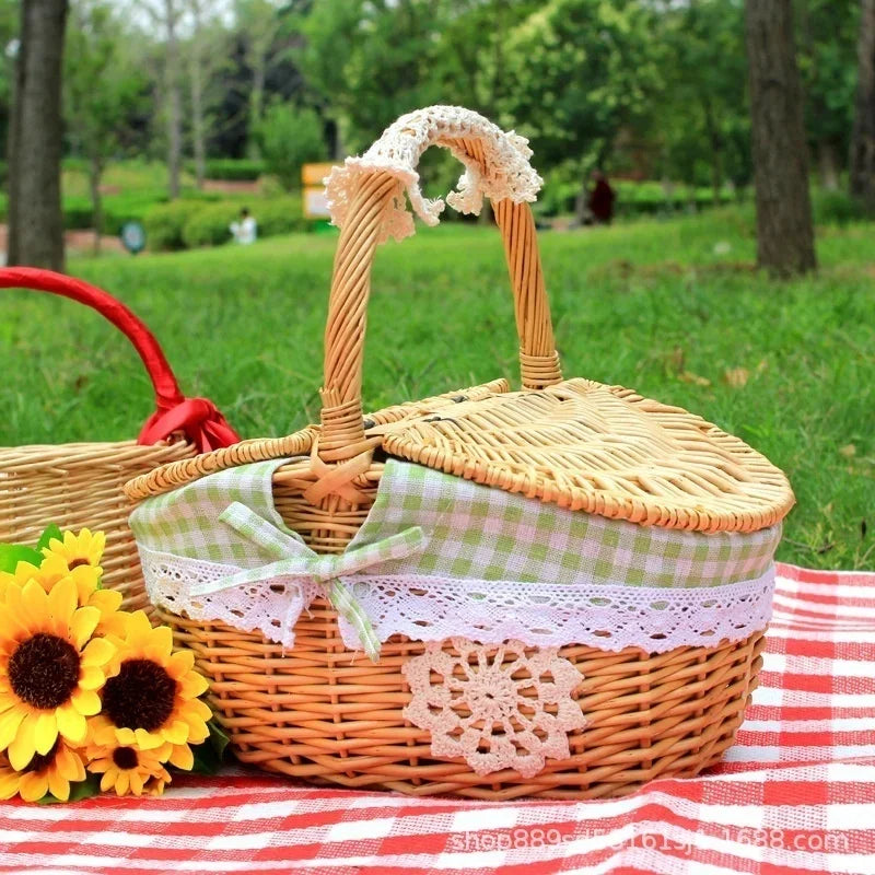 paniers de rangement en osier pratiques et mignons