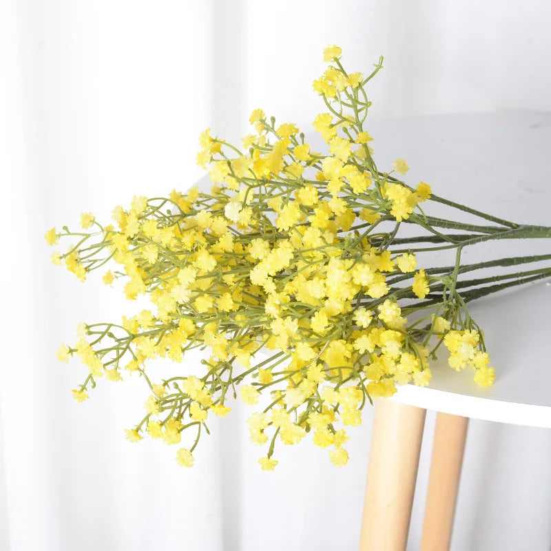 bouquet de fleurs artificielles étoiles pour fêtes et décorations