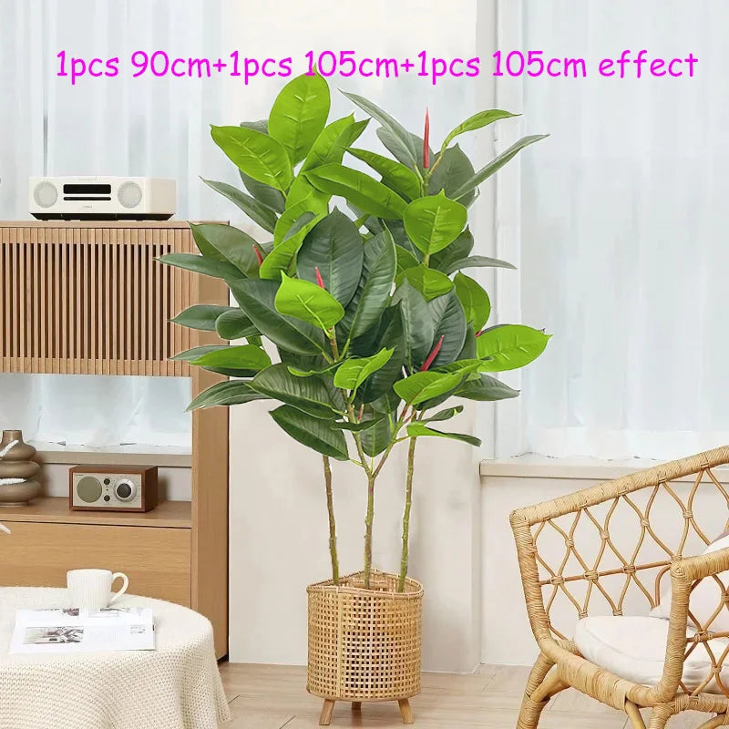 plantes artificielles ficus en plastique pour décoration intérieure et extérieure