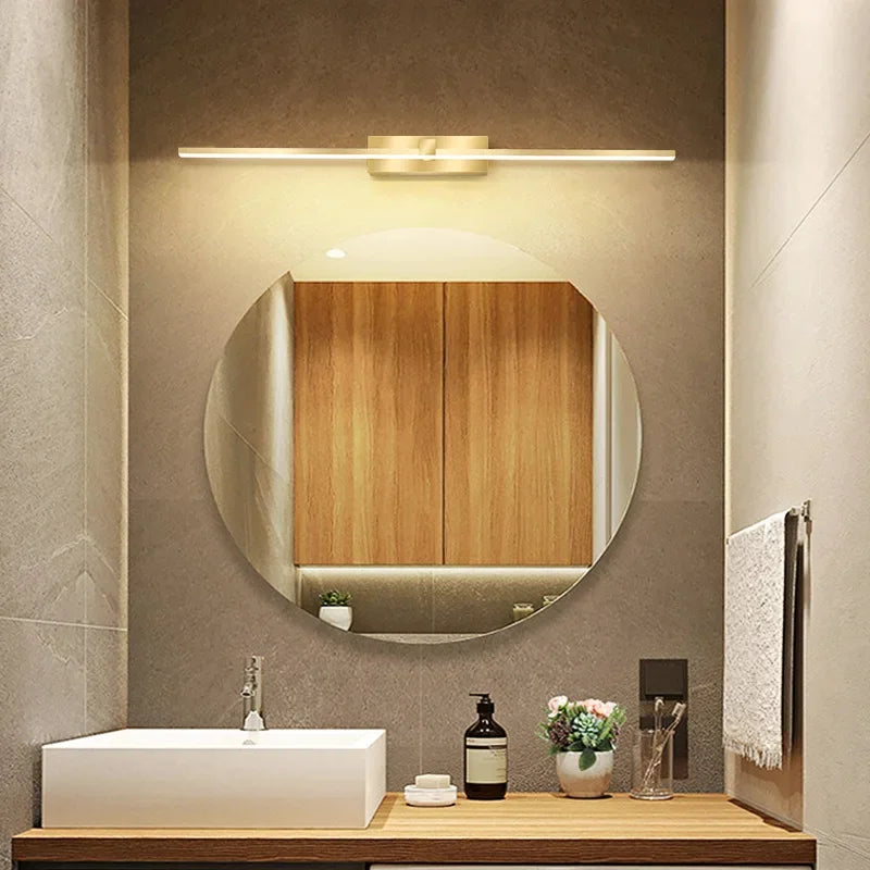 applique murale led moderne pour salle de bain et miroir