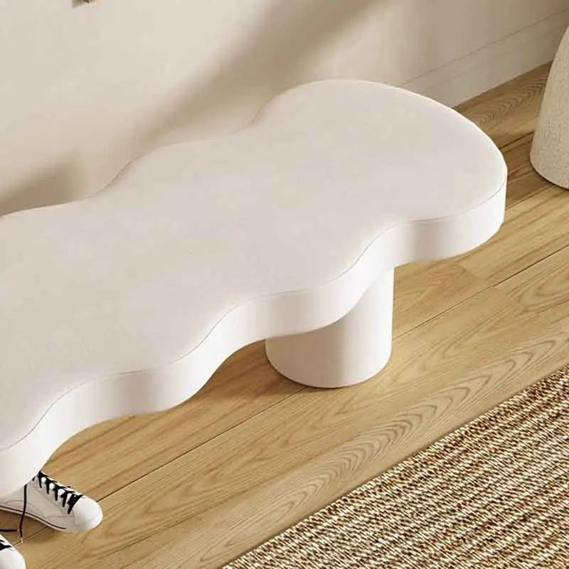 tabouret en velours nordique créatif pour loisirs et détente