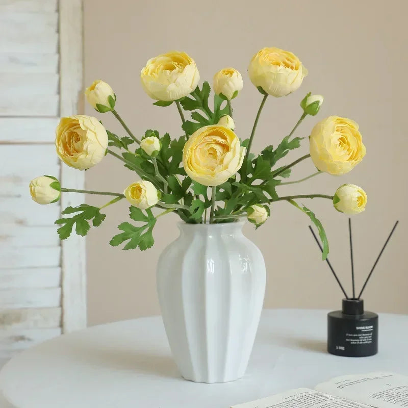 fleurs artificielles en soie pour décoration de jardin et balcon