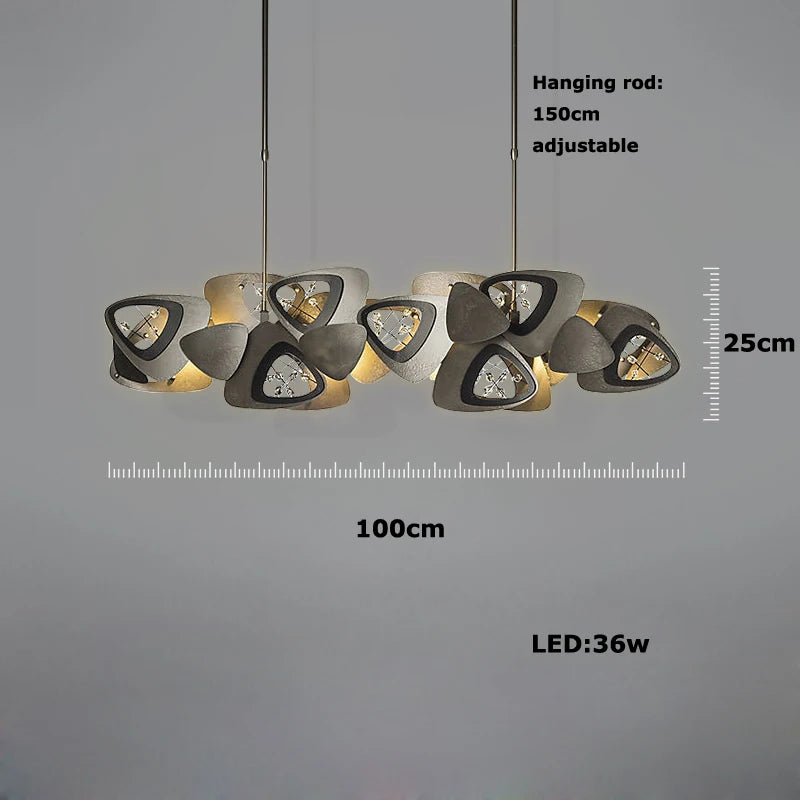 lustre designer en cristal tendance pour éclairage intérieur