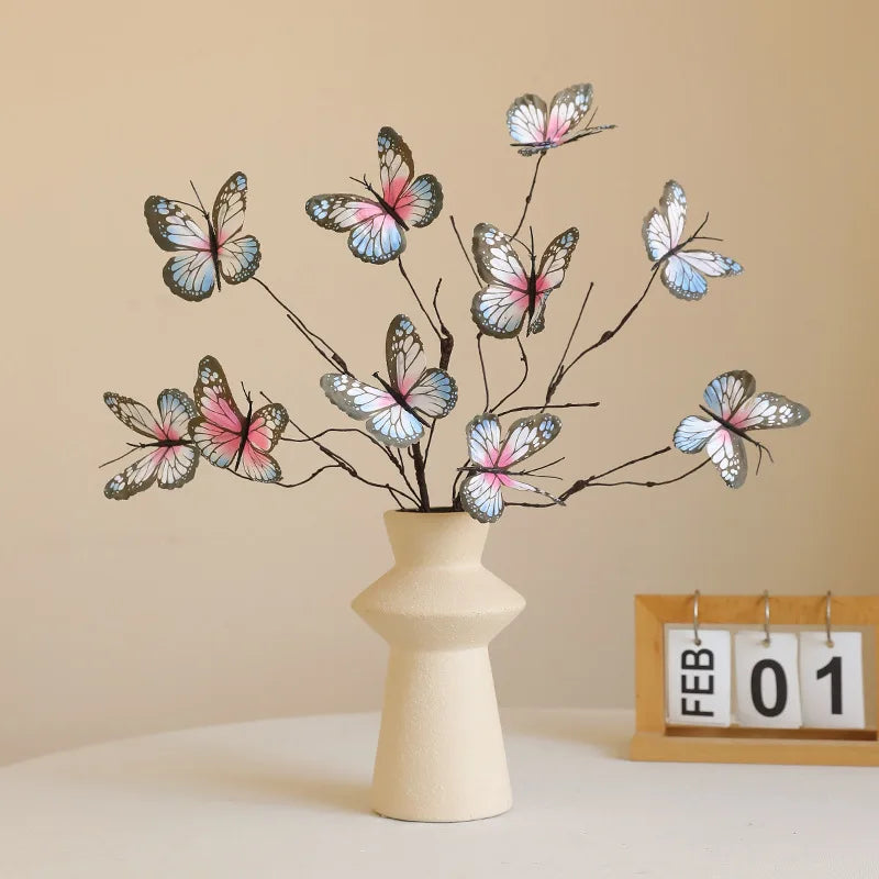 branche de fleur de papillon artificielle pour décoration créative et mariage