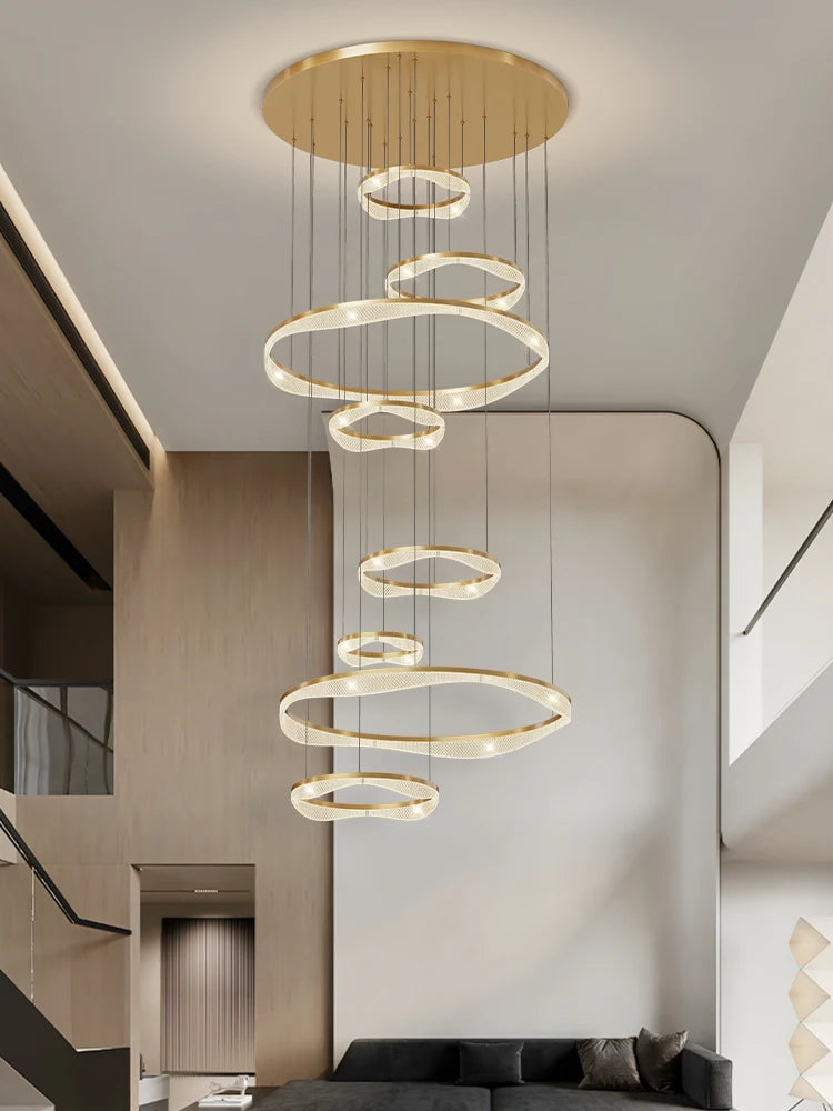 suspension led moderne style nordique pour intérieur élégant