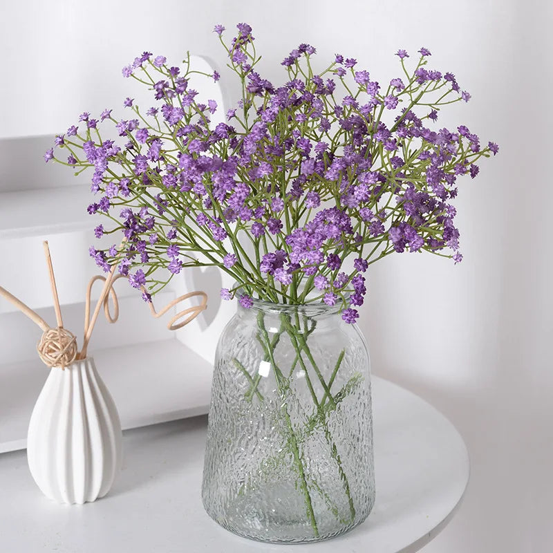 bouquet de fleurs artificielles étoiles pour fêtes et décorations