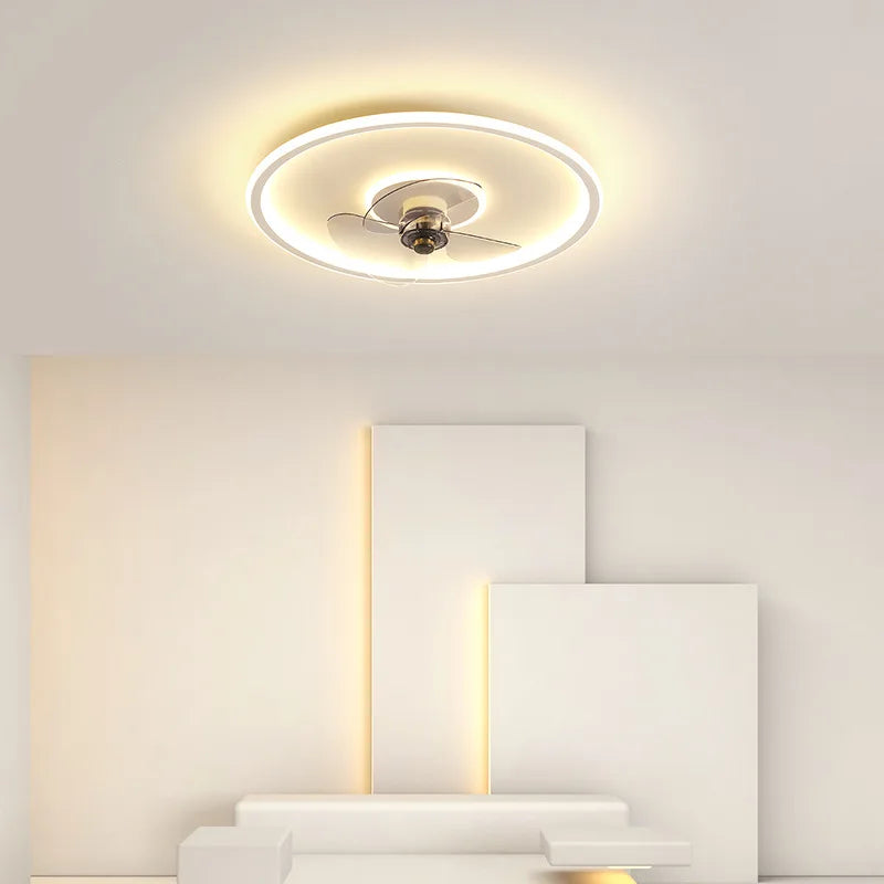 ventilateur de plafond intelligent avec télécommande et éclairage LED